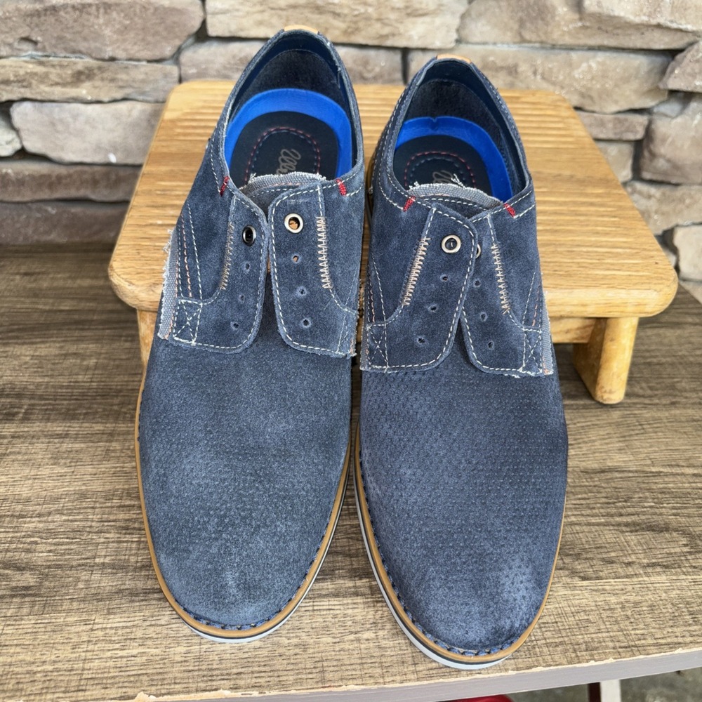Wrangler Casual Shoes Mens Retro Low Top Ice Blue With Brown Trim